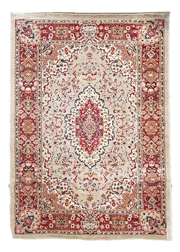 Rug #301 Persian Beige & Red (2.2m x 1.6m)