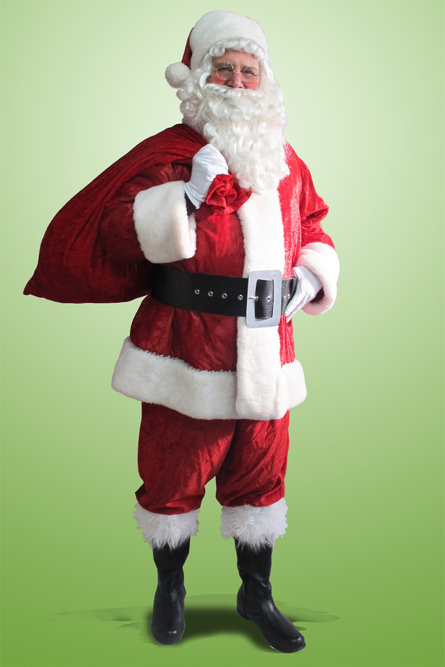 Santa Suit Crushed Velvet $151.50 ex GST
