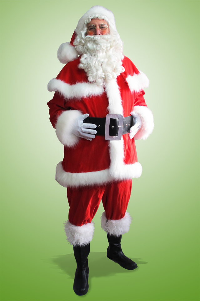 Santa Suit Red Velvet w Fur Trimmed Cape $151.50 ex GST
