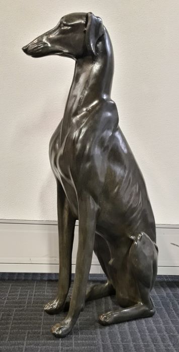 Dog Statue - Art Deco Whippet (H: 75cm)