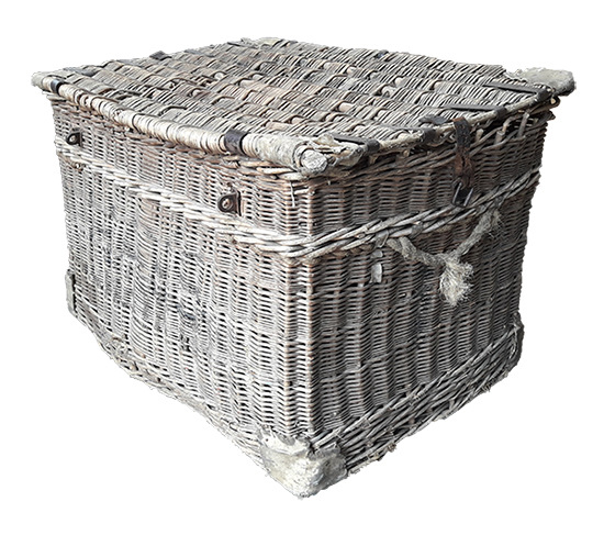 Large Rectangular Cane Basket 60cm x 90cm x 60cm