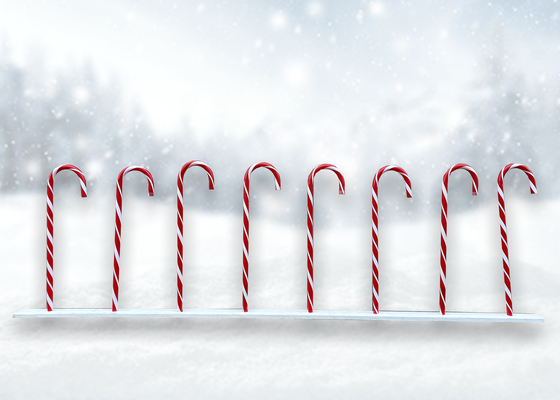 Candy Cane Fence (L: 2.4m)