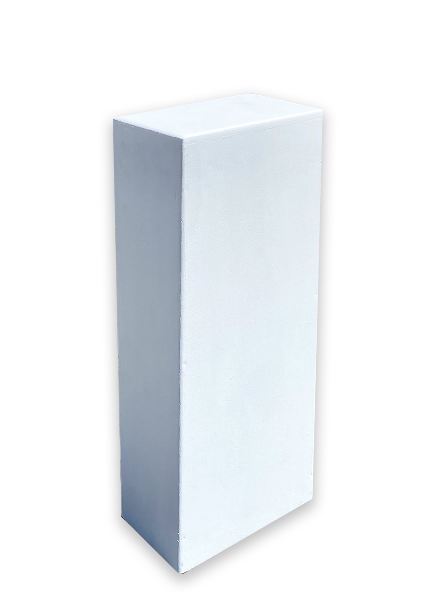 Plain White Plinth (H: 90cm x W: 35cm x D: 20cm)