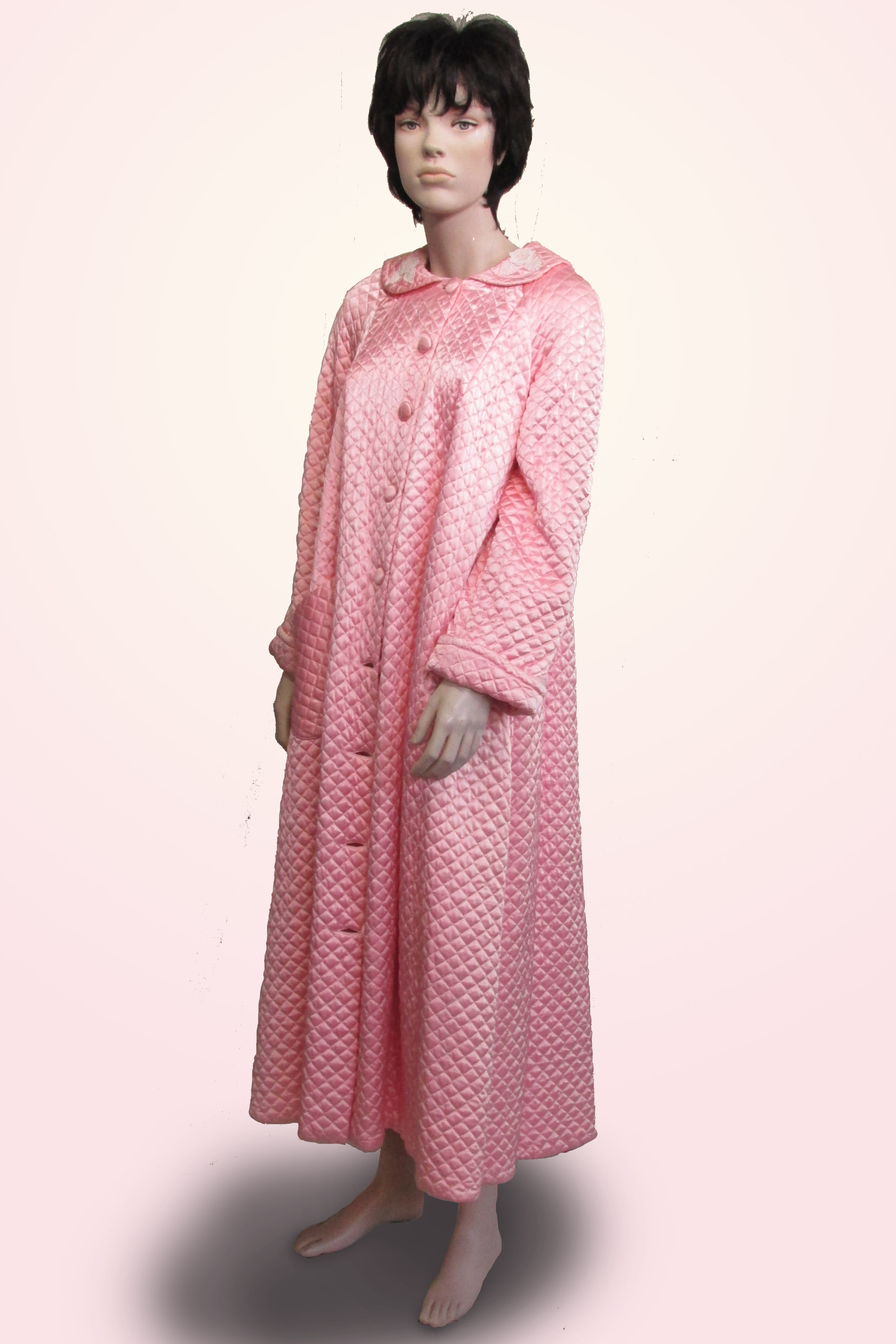 Dressing Gown Pink Quilted