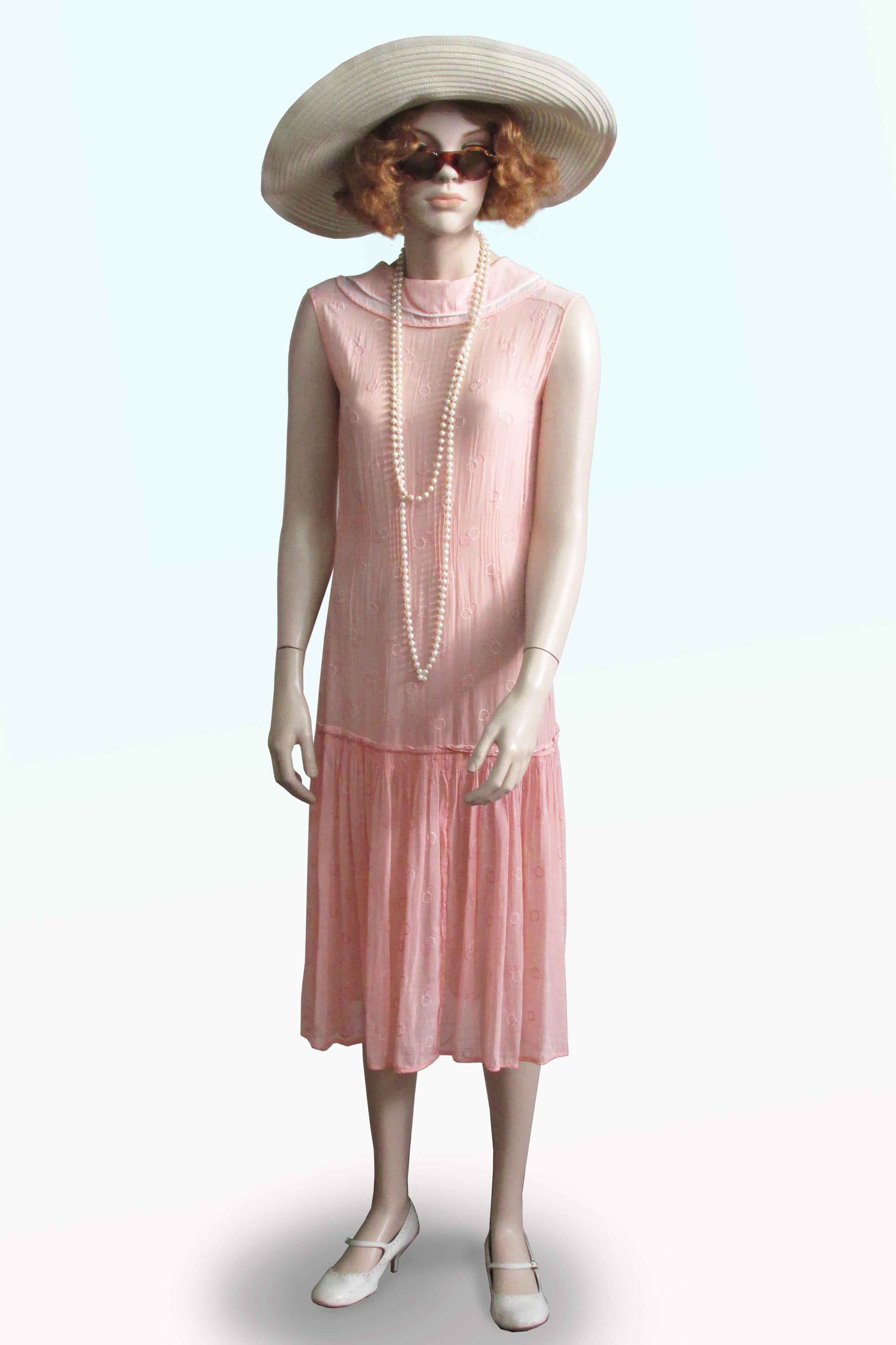 Shift Dress Pale Pink 1920s