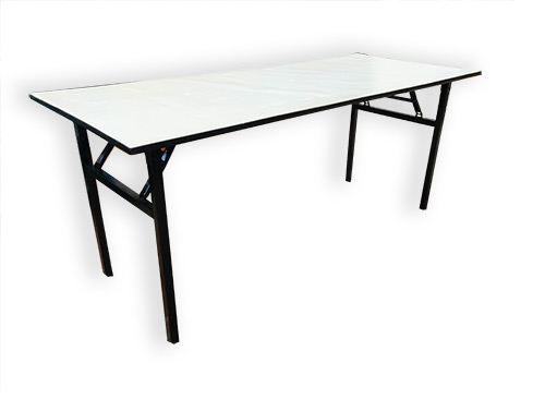 Trestle Table. White Top (W: 1.8m x W; 0.75m x D: 0.75m)