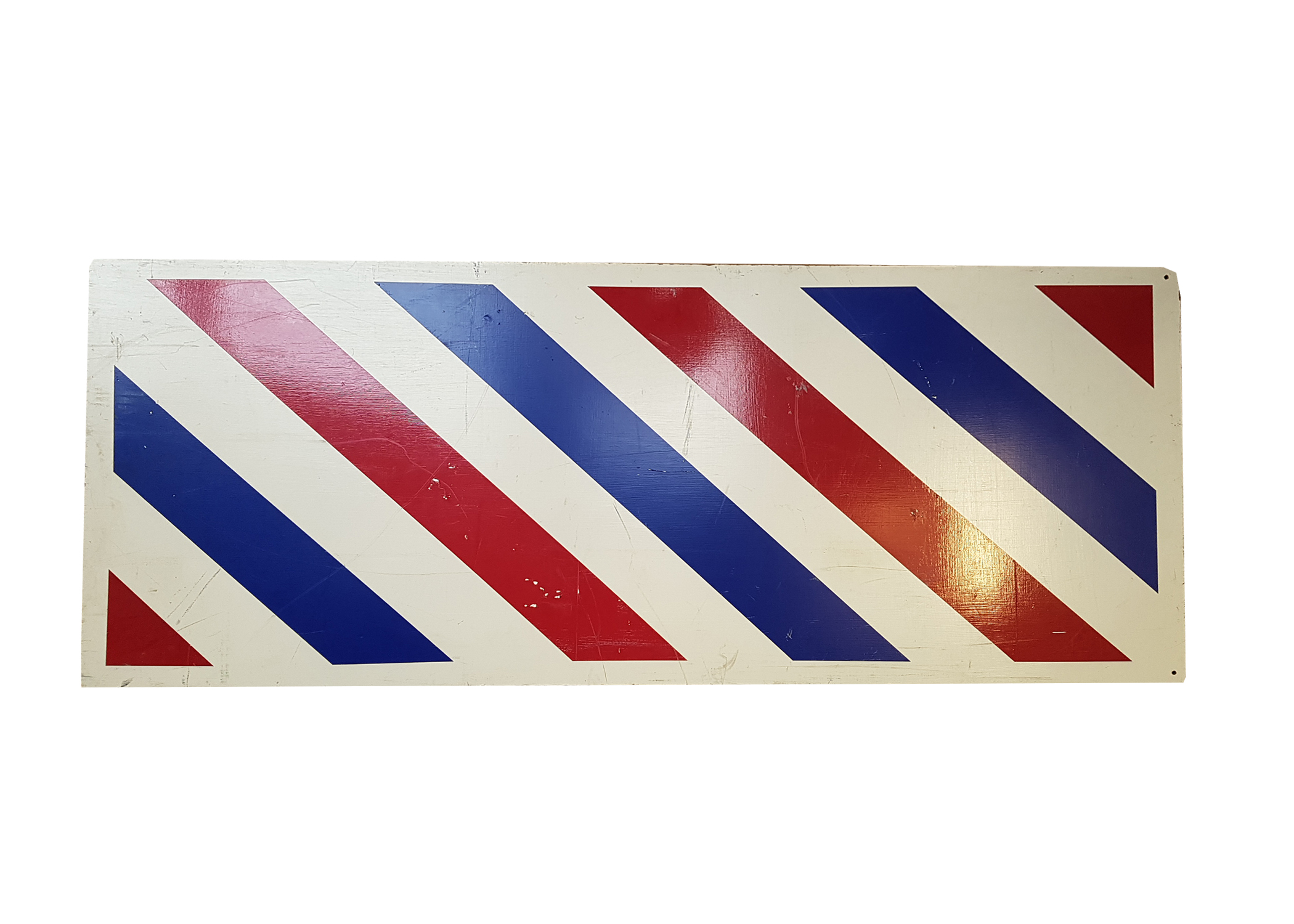 Barber Sign (Red, White, Blue Stripes) (W: 1.43m x H: 0.62m