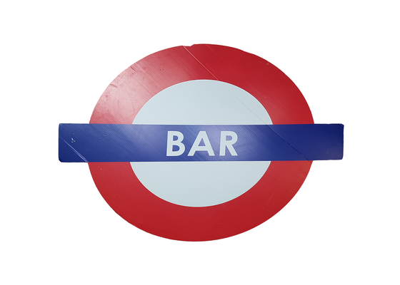 SIGN: London Underground Bar (W: 1.23m x H: 0.93m)
