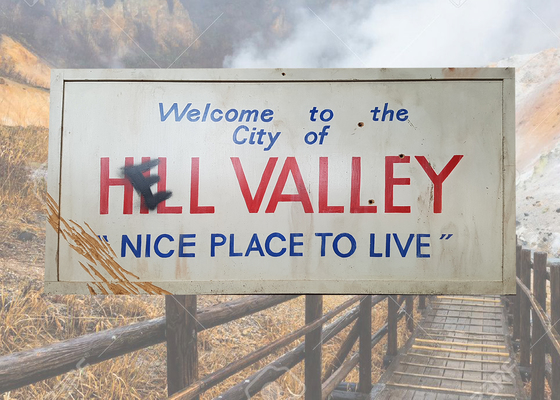 SIGN: Welcome to Hell Valley (W: 1.08m x H: 0.61m)