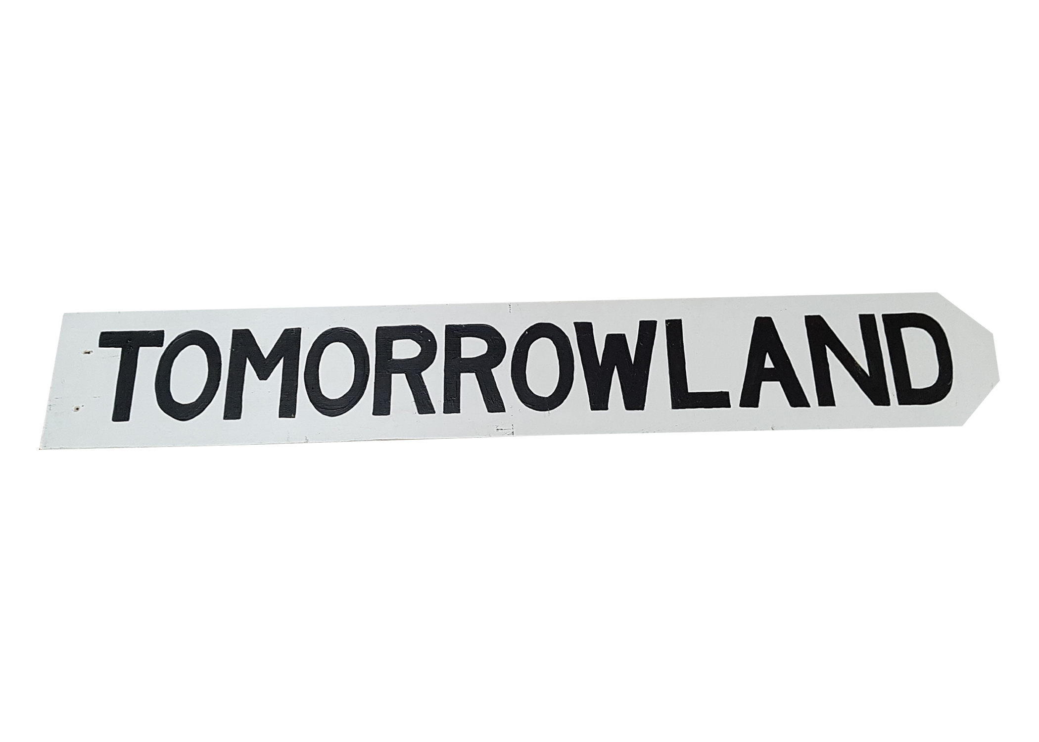 SIGN: Tomorrowland (H: 14cm x W: 90cm)
