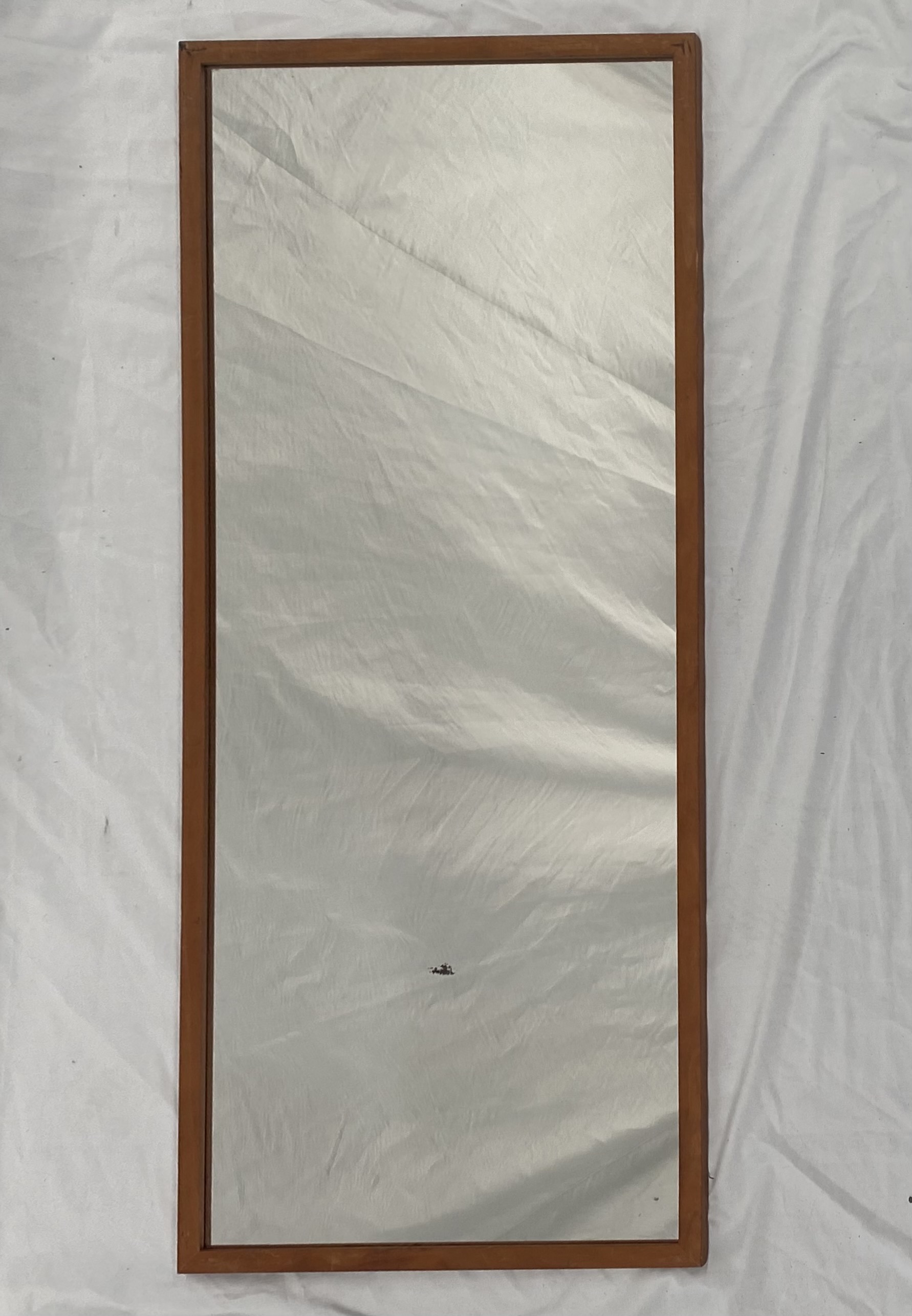 Mirror #30 Rectangular Plain Wood Frame (H: 103cm x W: 43cm)
