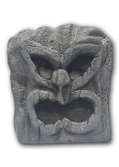 Gargoyle Head #1C Gnarled Wooden Face (H: 0.56m x W: 0.4m)