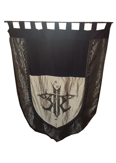Banner Silver and Black Insignia without Griffin (L 1.8m x W 1.27m)