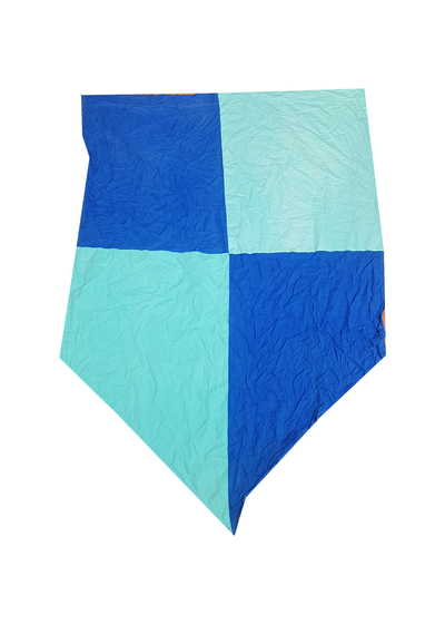 Banner Light Blue and Royal Blue Checkered (H: 1.53m W: 0.54m)