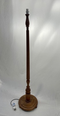 Standing Lamp #4 Wooden (Working) w/ Shade (H: 1.51m)