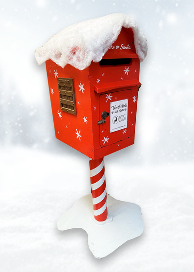 Post Box Christmas #2 (H: 1.4m W: 0.3m D: 0.45m)
