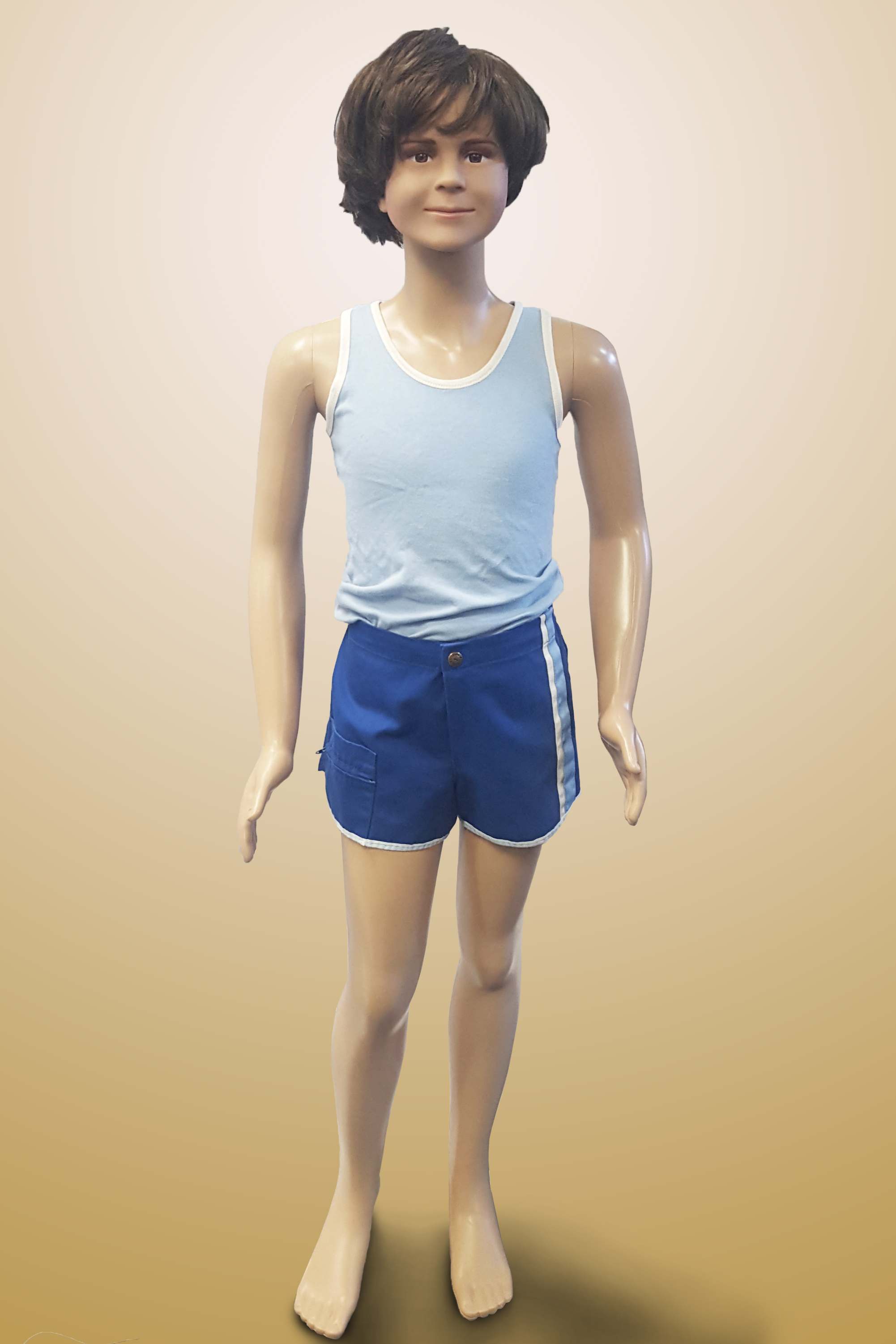 Boy in Singlet and Shorts