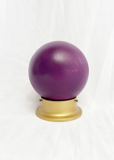 Crystal Ball Purple, Gold base