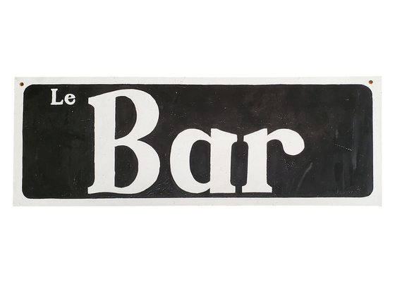 SIGN Small: Le Bar (H: 18cm W: 46cm)