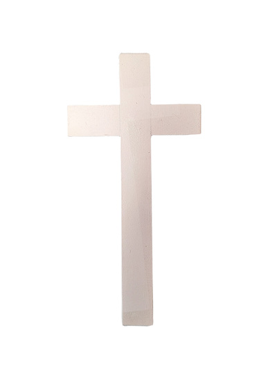 Cross/Crucifix White Small (H: 26cm x W: 13cm)
