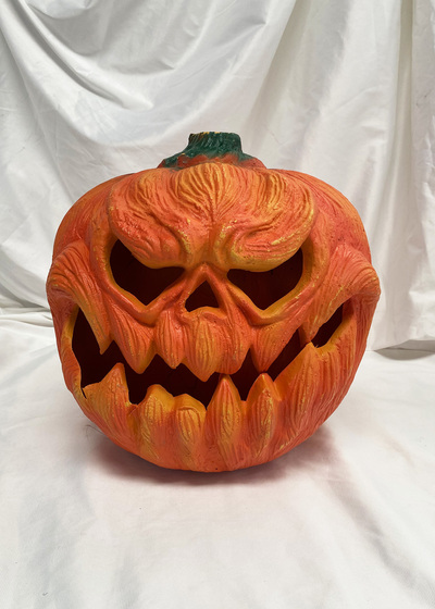 Jack o’Lantern Pumpkin Orange Light Up Scary (H: 30cm D: 28cm)