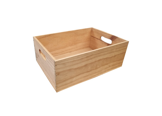 Small Wooden Light Crate  (L: 39cm x W: 28cm x H: 15cm)