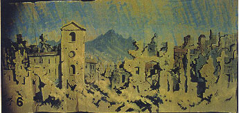 Bombed Spanish Village (10m x 4m)