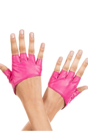 Faux Leather Fingerless gloves