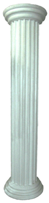 Column (K) Doric White Polystyrene (H: 2.7m)
