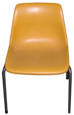 Chair School 003 Plastic Assorted Colours (H75cm  W50cm  D53cm) [x= 10]