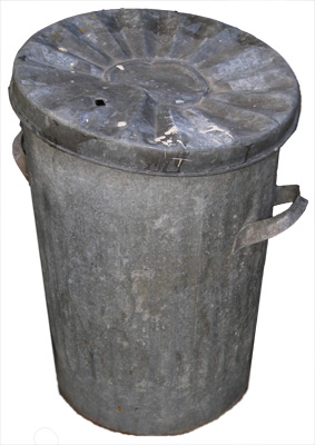 Metal Rubbish Bins/Trash Cans (H: 1.2m)