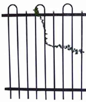 Cemetery Fence Section Iron  (1.2m x 1.2m)