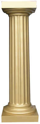 Plinth (b) Fluted Gold (0.9m) [x=4]