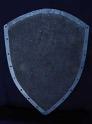 Shield Medieval All Silver (H80cm W60cm) (x1)