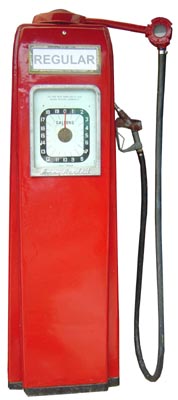 Petrol Pump Red (H175cm x W50cm x D40cm)