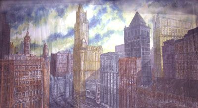 1920s Cityscape (10.2m x 5.8m)