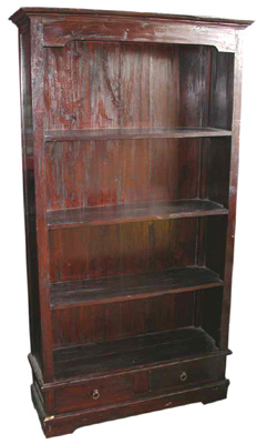 Bookshelf #001 Large Dark Wood H 1.8 W 0.9 D 0.9
