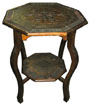 Coffee Table #008 Octagonal Carved Top (H71cm D56cm W56cm)