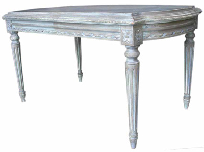 Coffee Table #292 table  White Washed (h48cm D51cm W89cm)