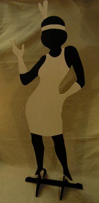 Gangster Cutout Woman (H189cm x W72cm) [x= 3]