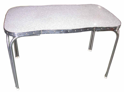 Formica Kitchen Table #003 Mottled Grey (H75cm D66cm W120cm)