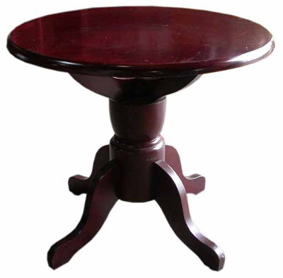 Pedestal Coffee Table #029 Mahogany (H54cm 62cm dia)