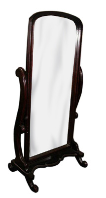 Cheval Mirror #1 Dark Wood (H: 160cm x W: 75cm)