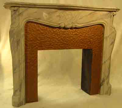 Fireplace #02 White Marble (H125cm x W156cm x D43cm) [p=2]