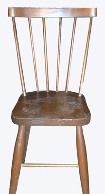 Kitchen Chair #025 Spindle Back Wooden [x= 5]