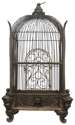 Birdcage #11 Ornate Square Small (H0.75m x W0.4m x D0.4m)