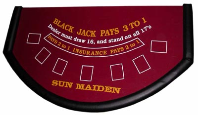 Blackjack Table top ( 0.1m x 1.8m x 1.0m)
