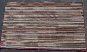 Rug Multi stripe w/pink  red  green (0.95m x 1.75m)