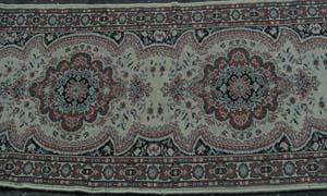 Persian Runner Cream/Pink/Blk/Grey Design (0.8m x 3.1m)