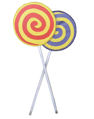 Lollipops Small (H: 1.4m x W: 0.46m)